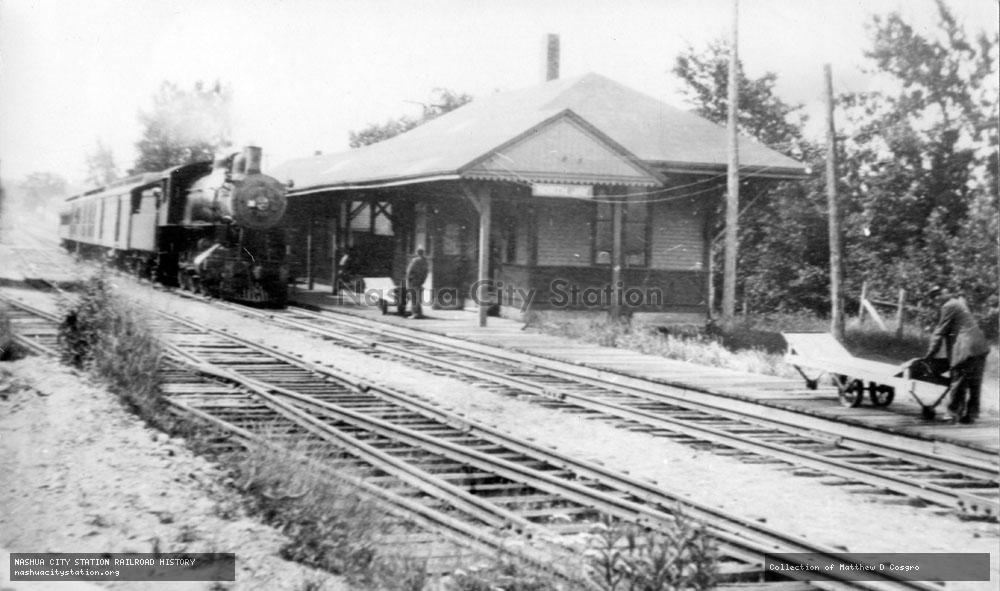 Postcard: Railroad Station, North Jay, Maine